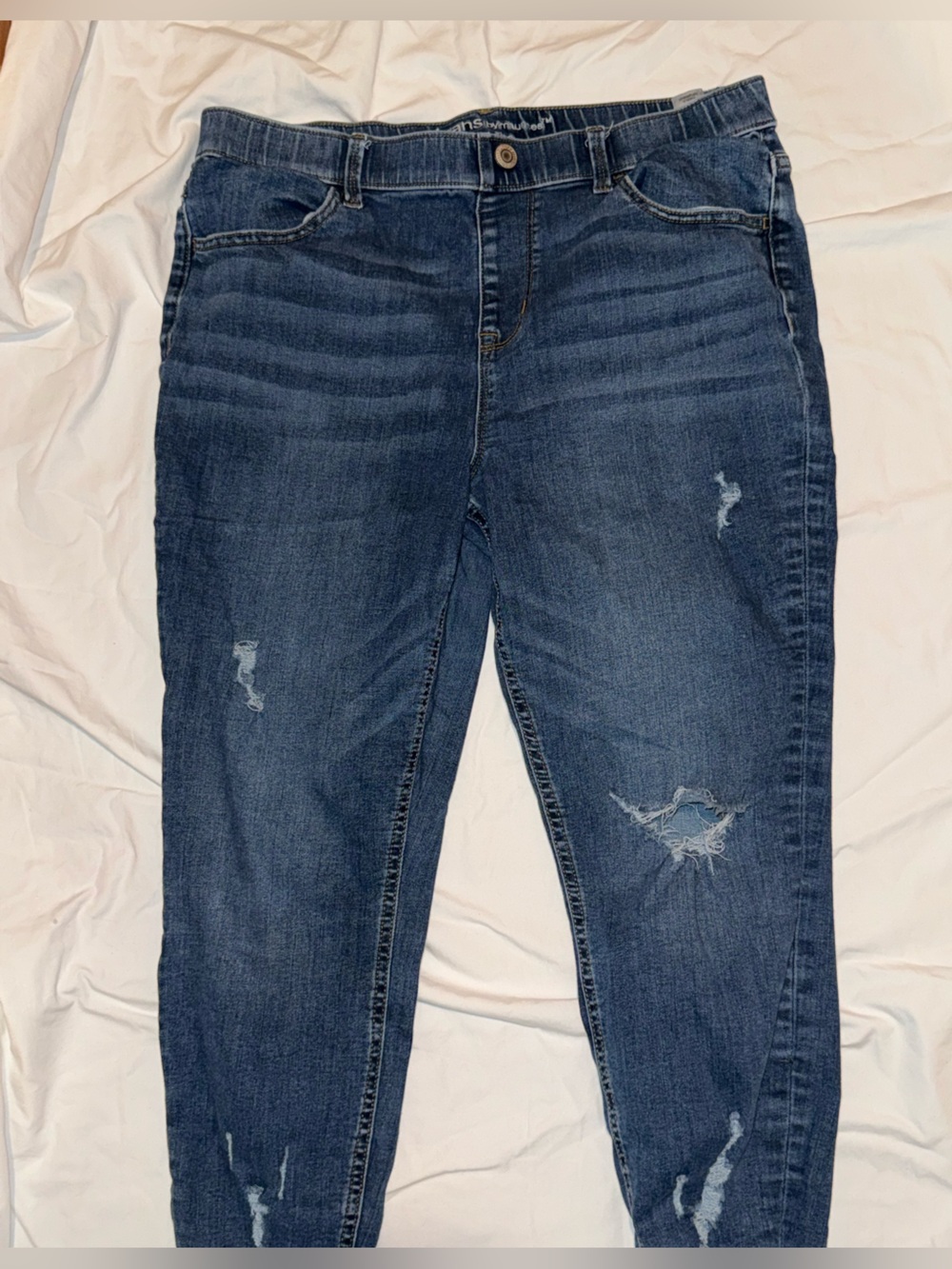 Maurices Dark Blue Distressed Women’s Jeans